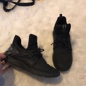 Black High Low Sneakers